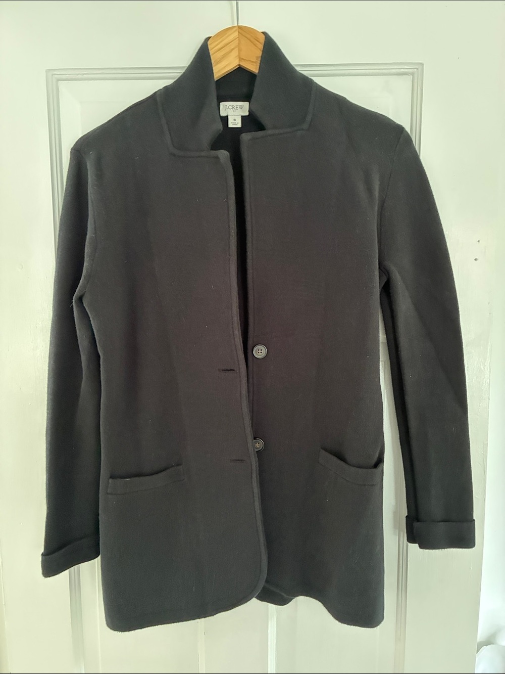 J. Crew Women's black sweater blazer